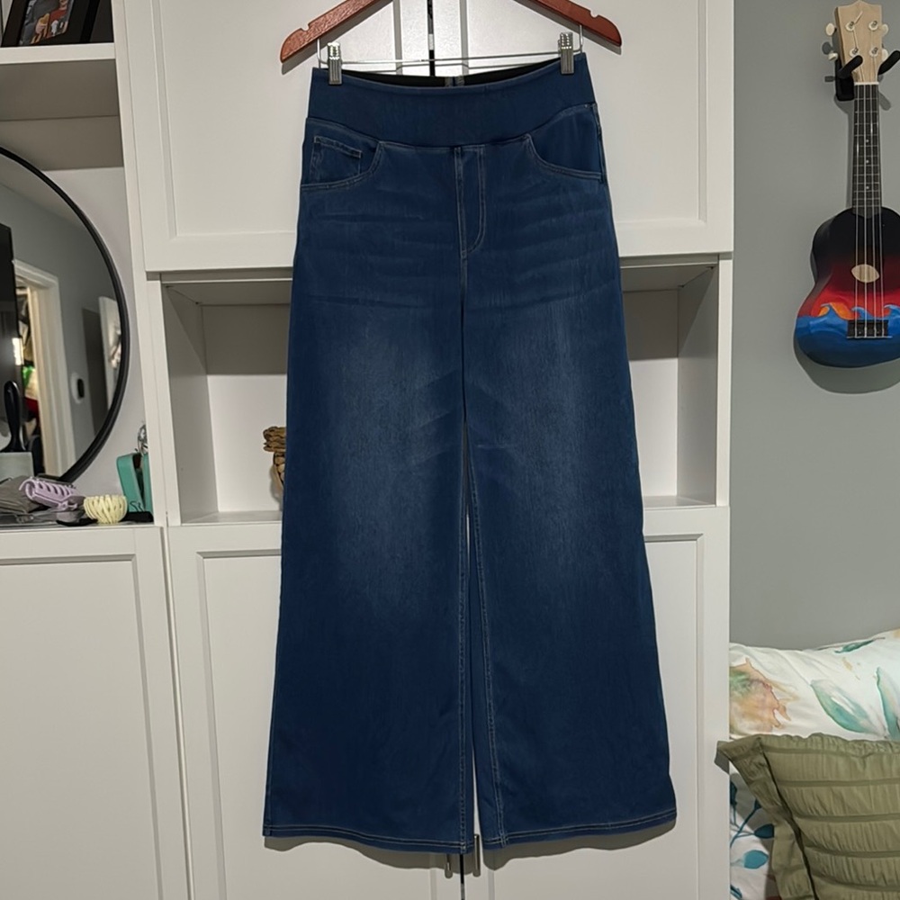 Halara Women's Blue Wide-Leg Jeans